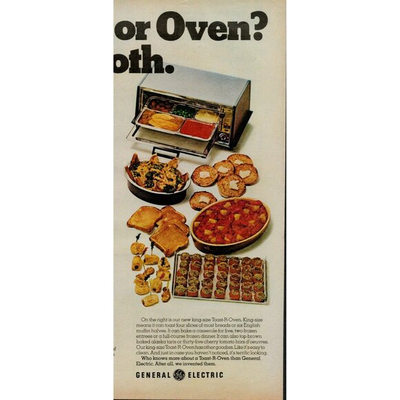 1972 General Electric's Toast-R-Oven Toasters Vintage Print Ad (L22) - Picture 3 of 3
